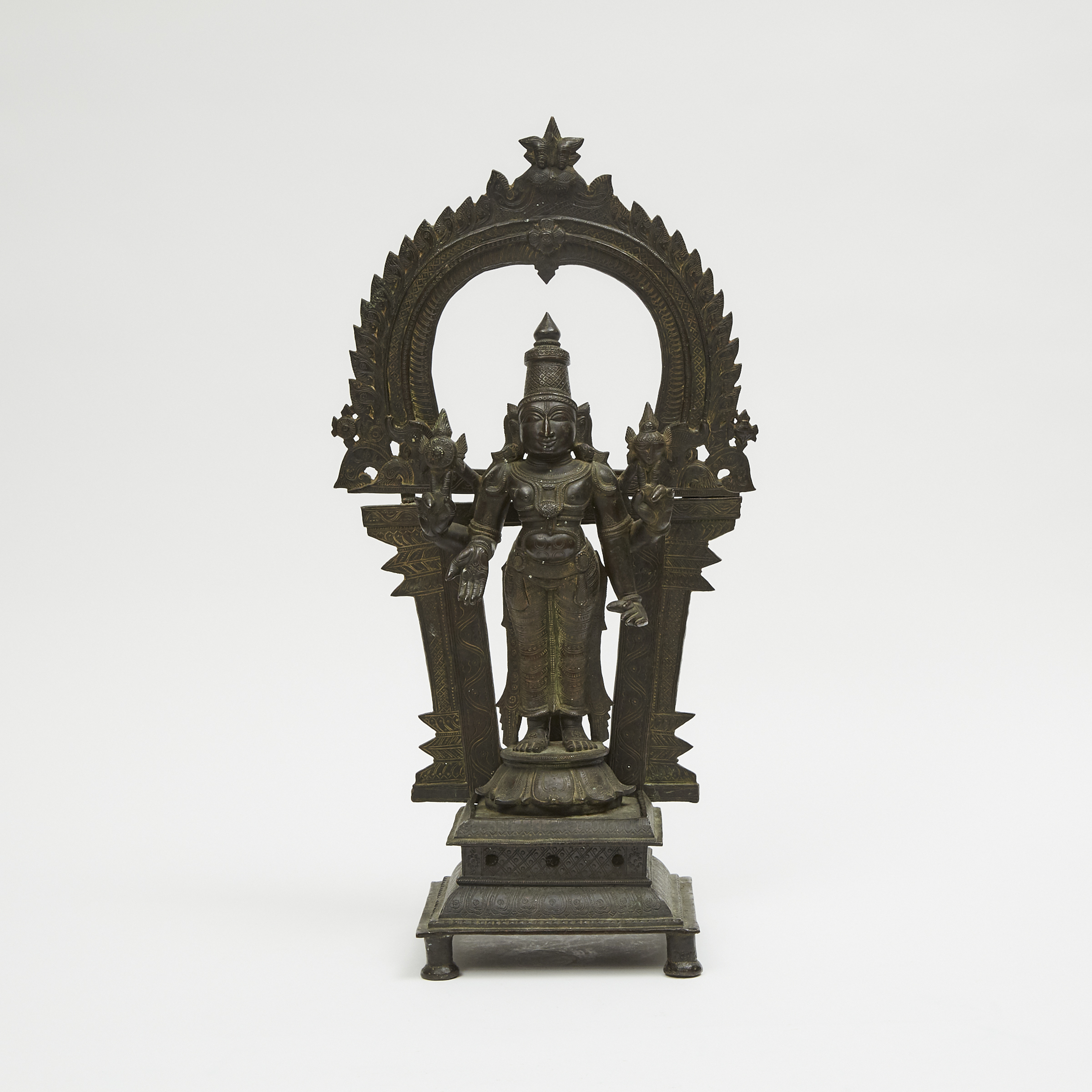 A Bronze Standing Figure of Shiva