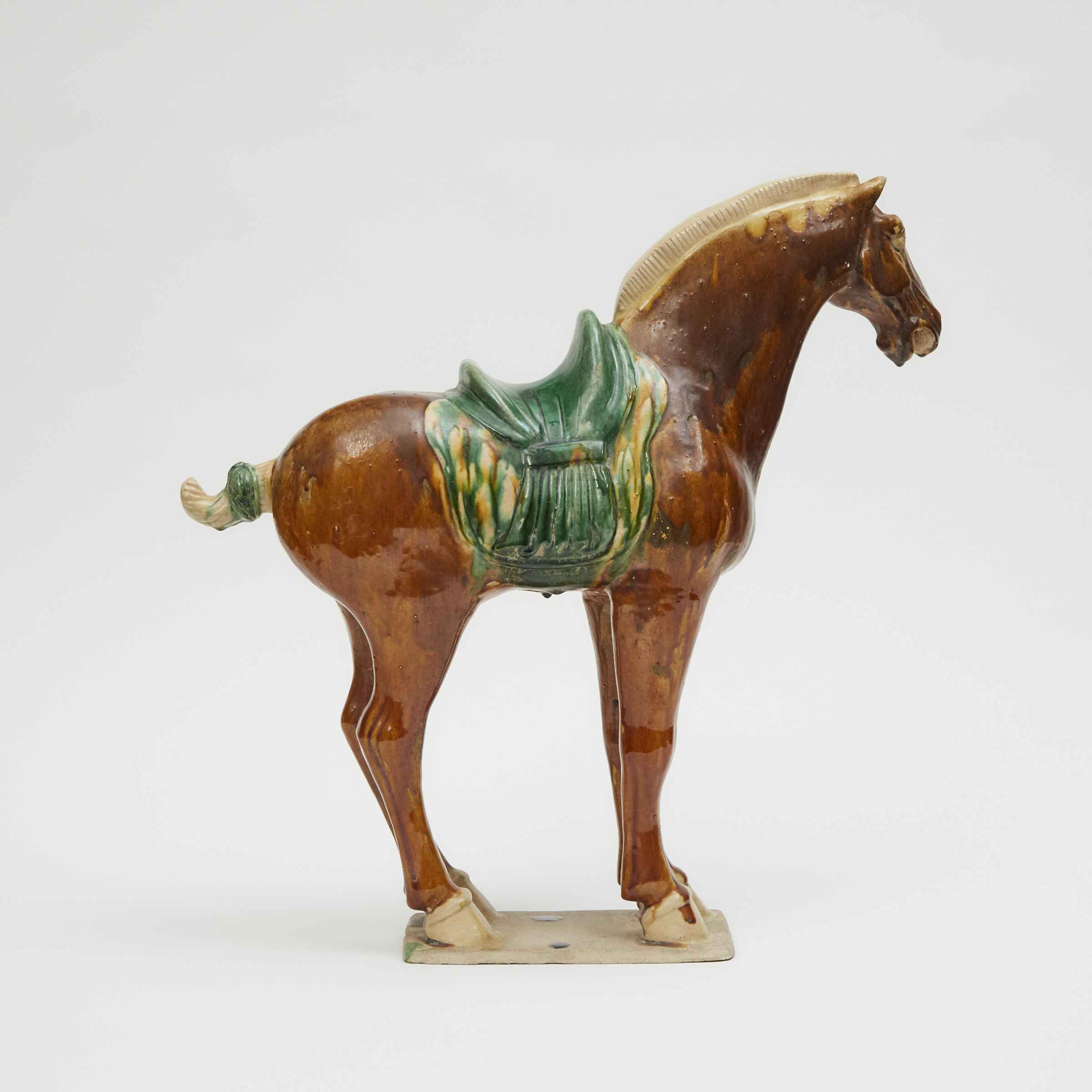 A Sancai-Glazed Pottery Figure of a Horse