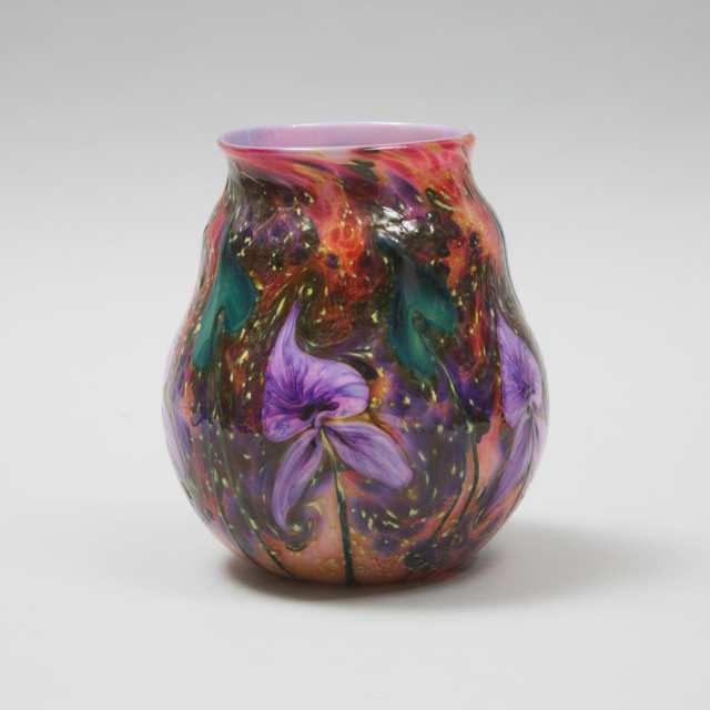 Charles Lotton (American, b.1935), Multi Flora Glass Vase, 2005