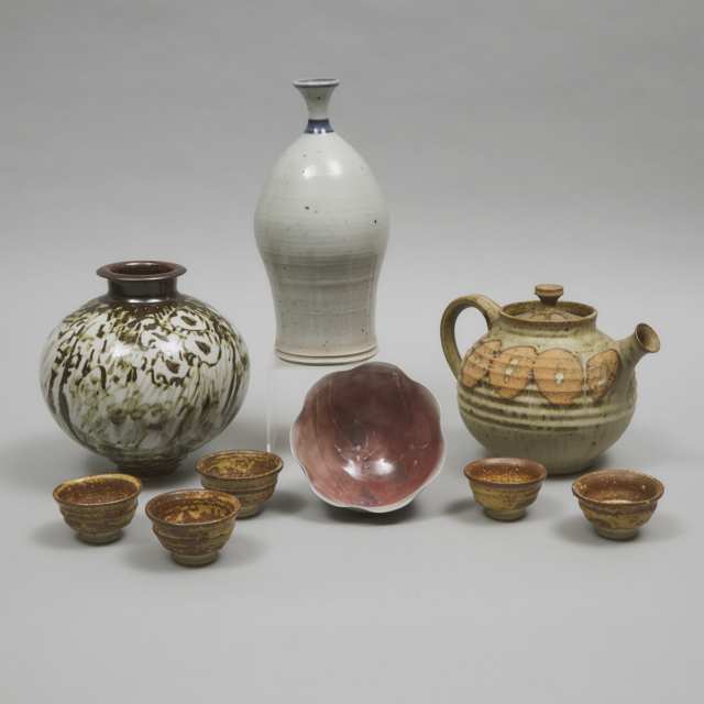 Group of North American Studio Ceramics, Jack Sures (Canadian, 1934-2018) and other potters