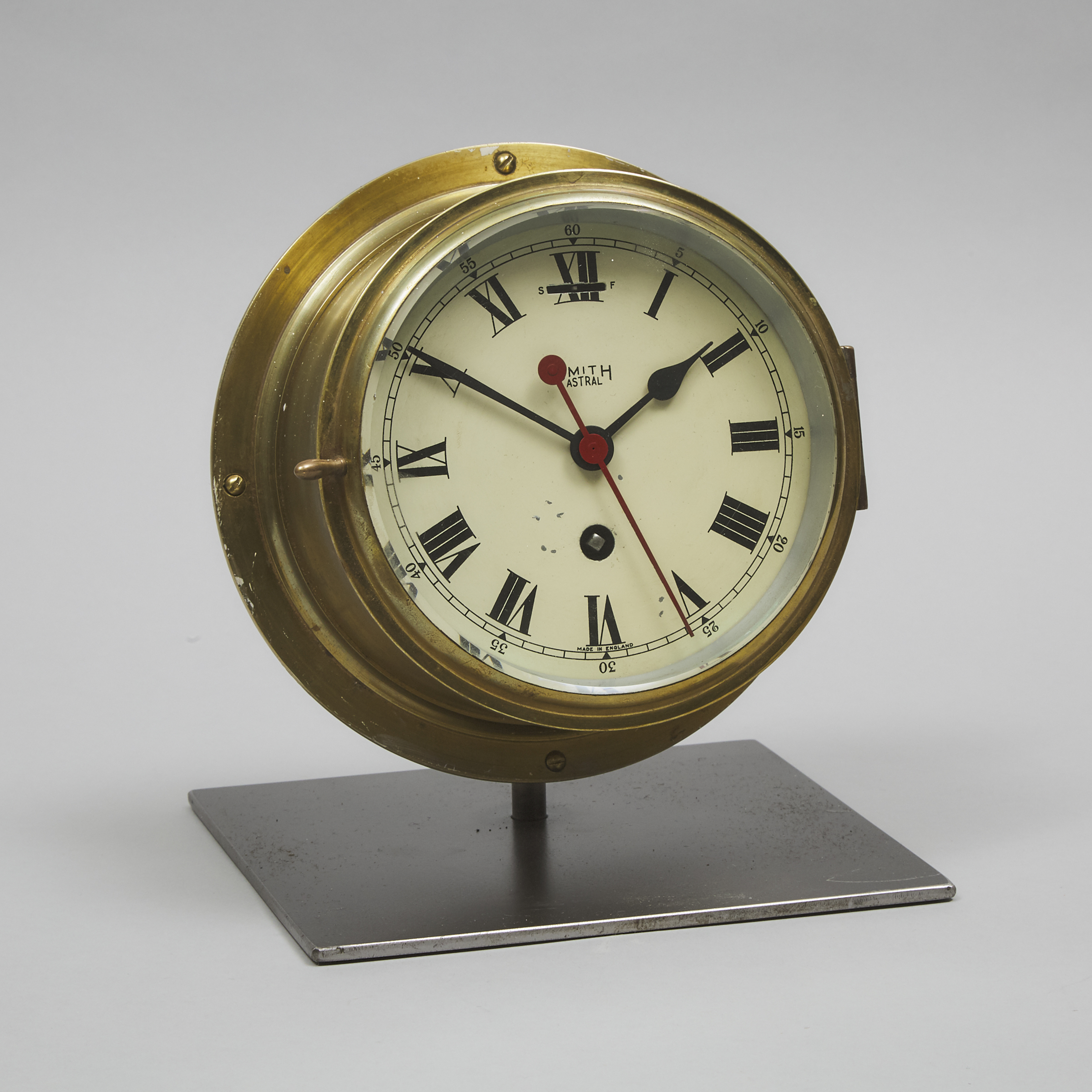 Smith 'Astral' Brass Marine Chronometer, mid 20th century