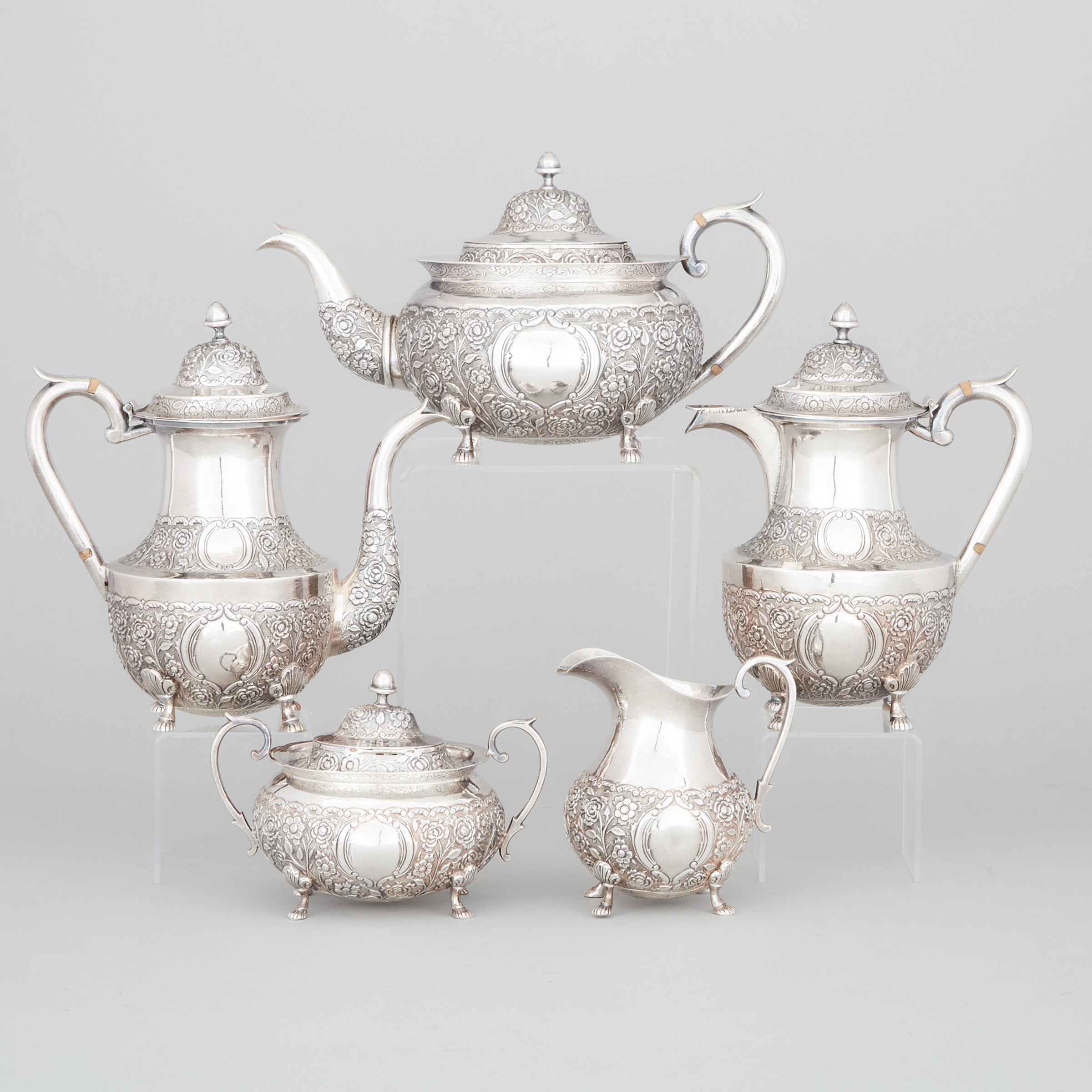 Indian Silver Tea and Coffee Service, c.1900