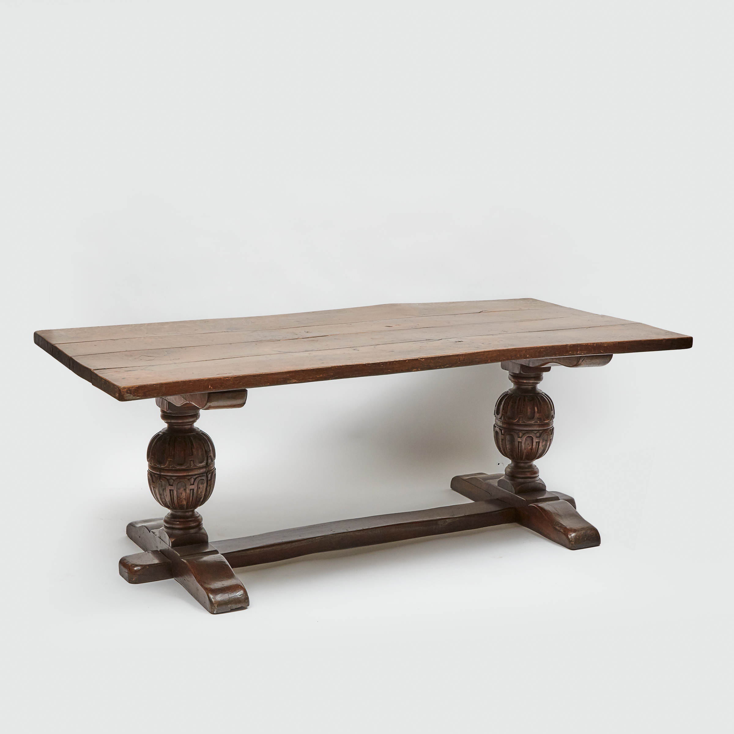English Oak Refectory Table, c.1900