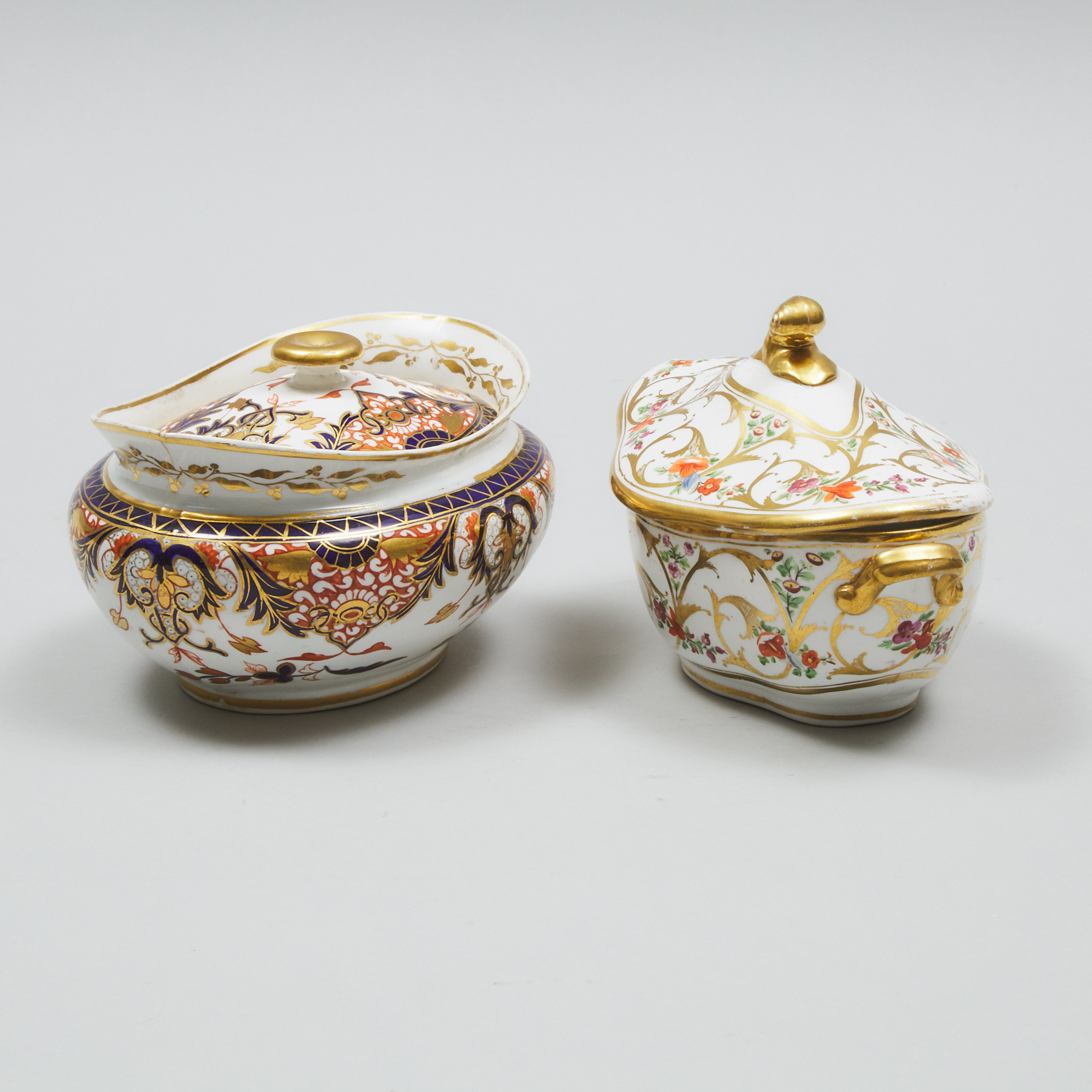 A Derby Covered Tureen, and another, Spode, c.1820