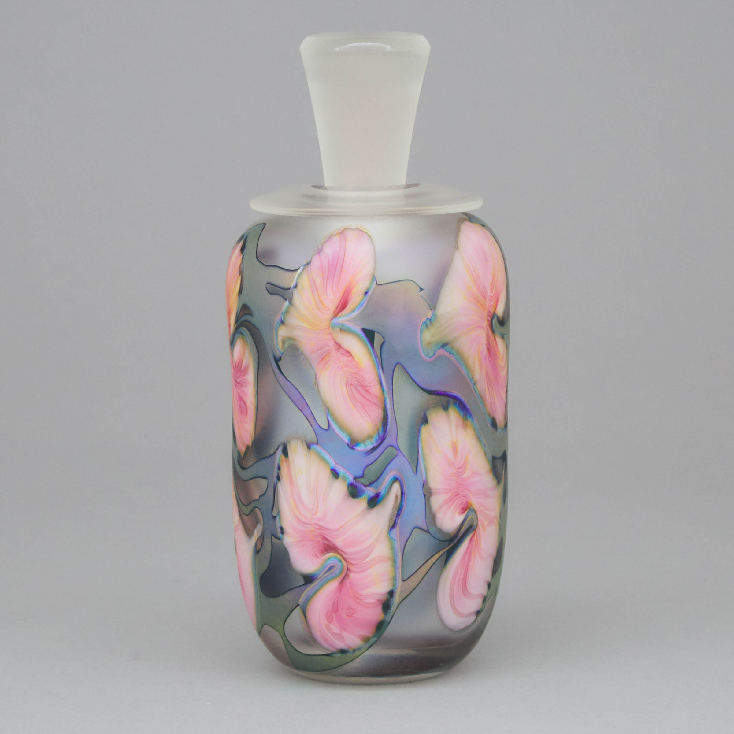 John Lotton (American, b.1964), Iridescent Glass Perfume Bottle, 1991