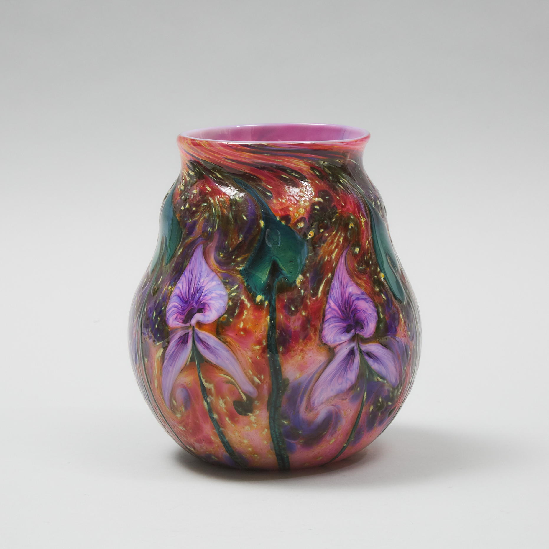 Charles Lotton (American, b.1935), Multi Flora Glass Vase, 2005
