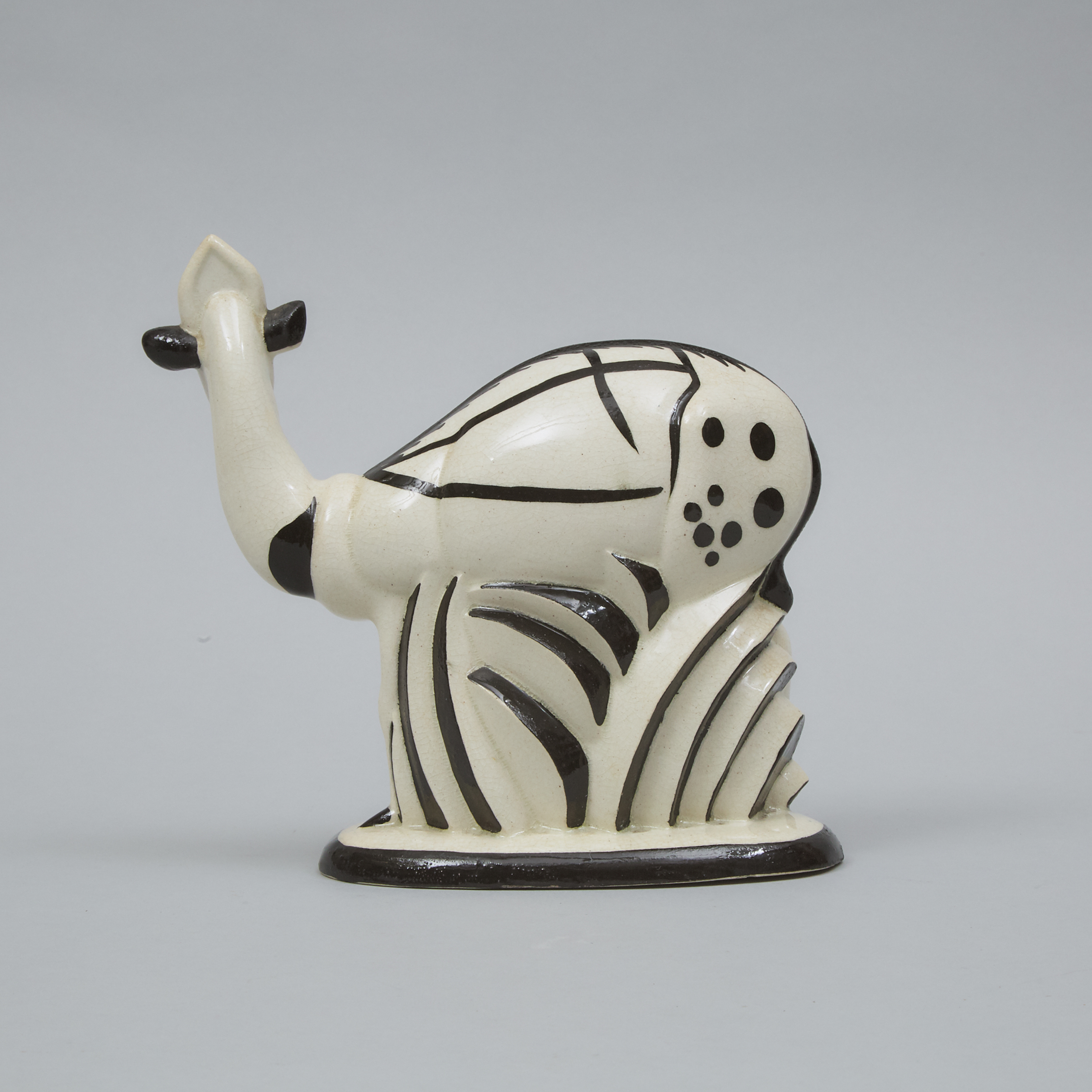Claude Lévy and Édouard Chassaing Earthenware Figure of a Deer, probably for Primavera, c.1930