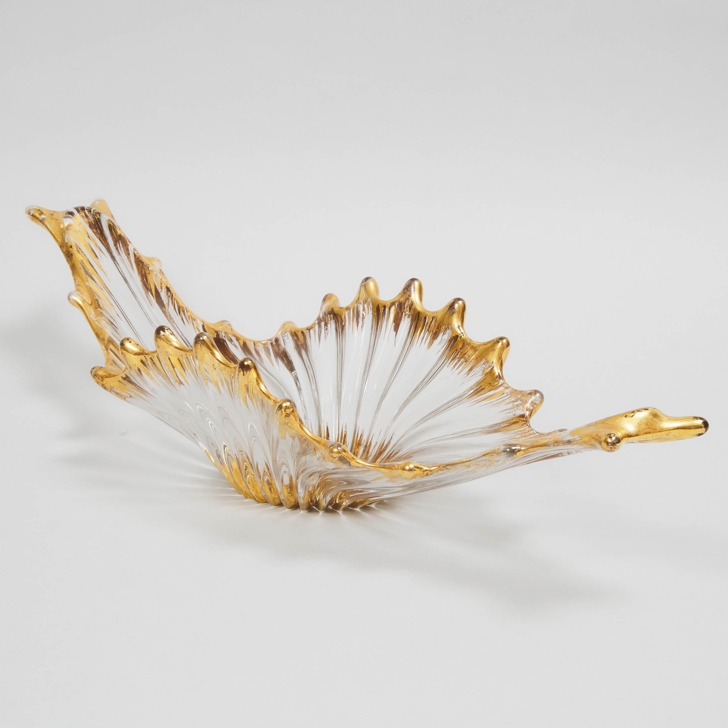 Continental Gilt Glass Centrepiece, possibly Murano, mid-20th century