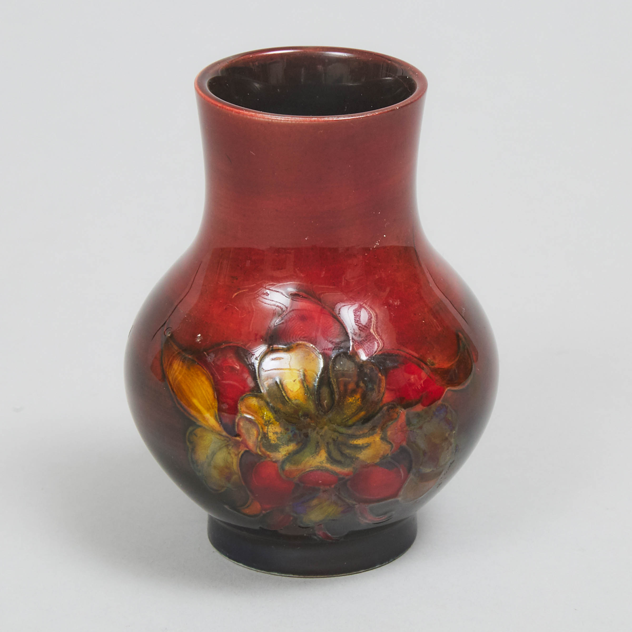 Moorcroft Flambé Columbine Small Vase, c.1955