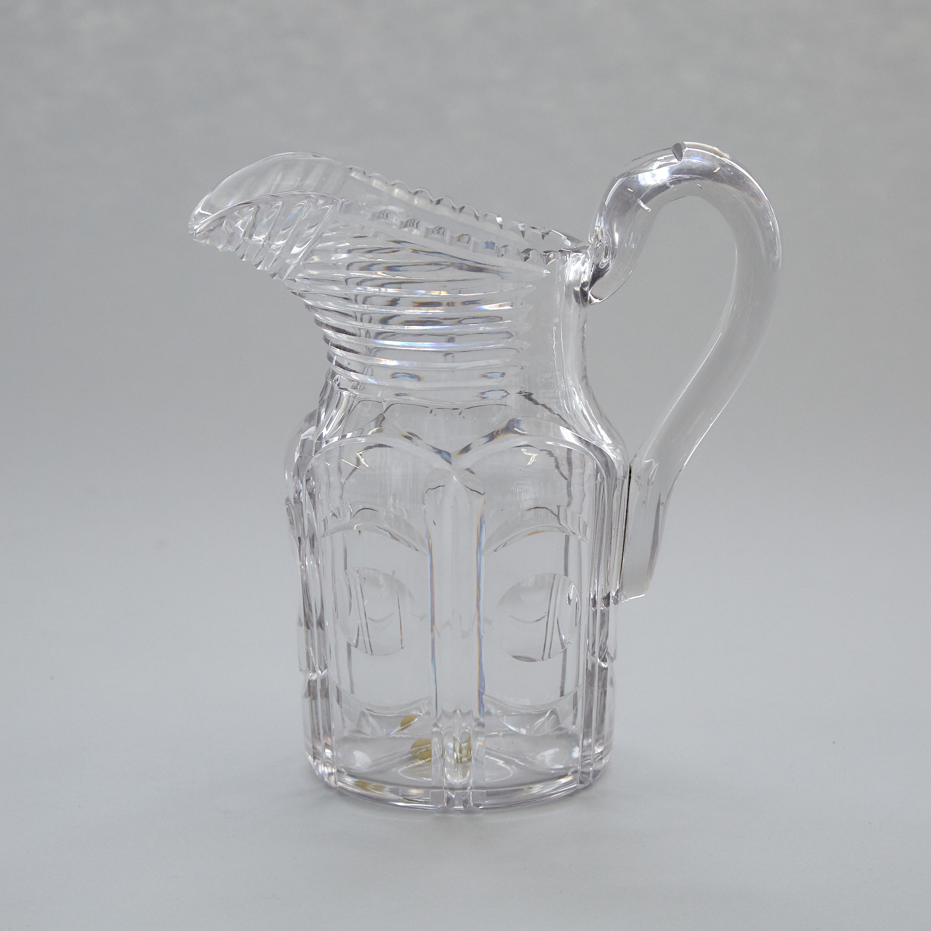 Anglo-Irish Cut Glass Jug, early 19th century