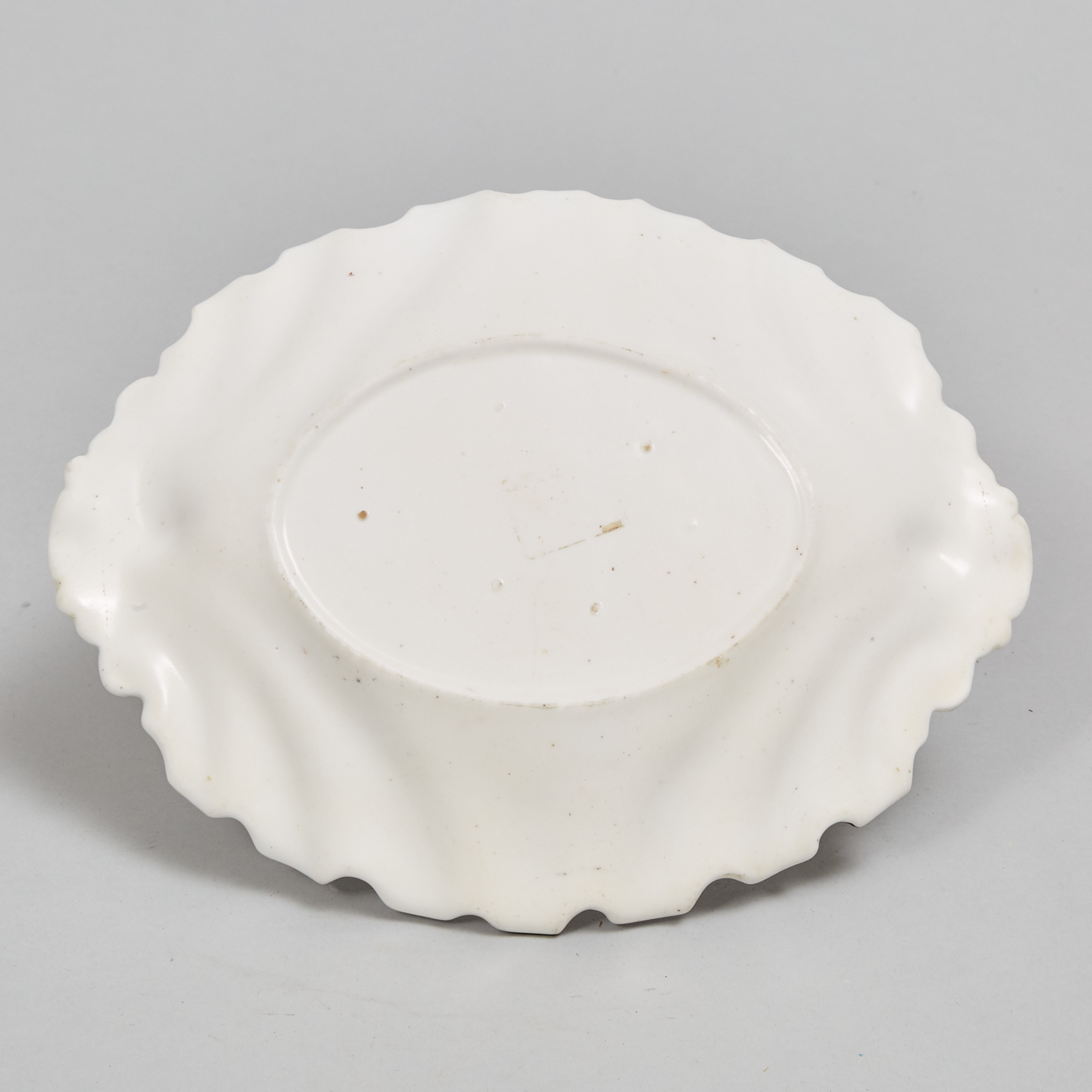 Chelsea Flowers and Insects Painted Shaped and Moulded Oval Dish, c.1750-55