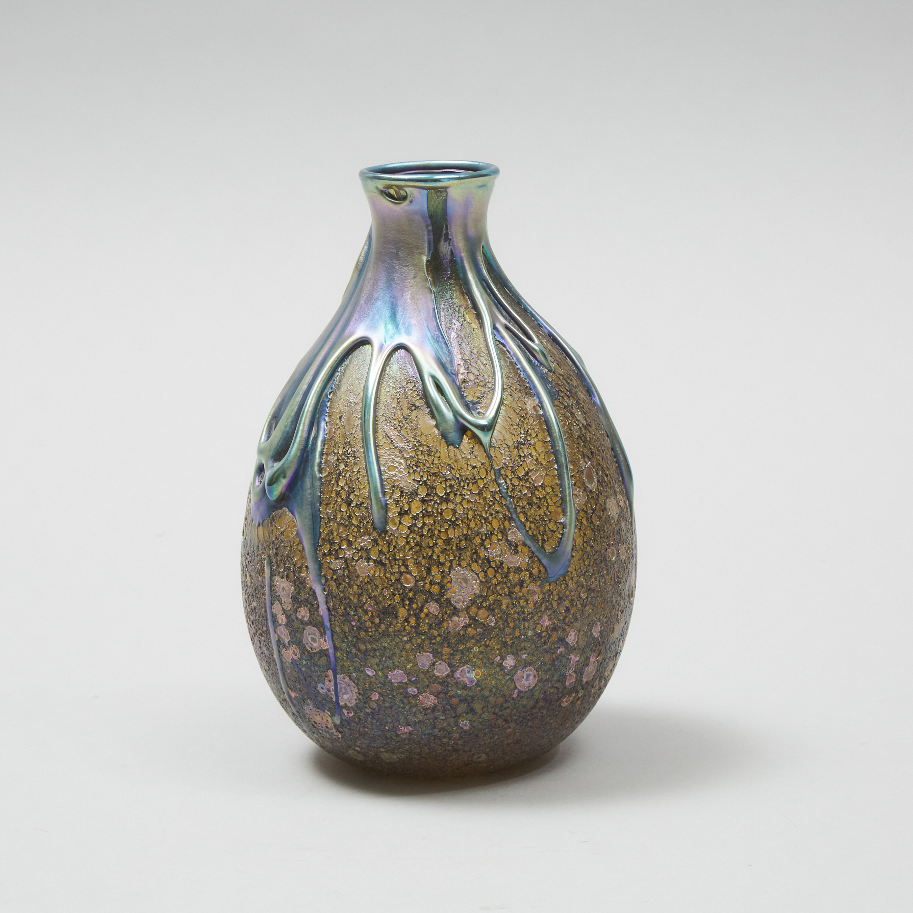 Charles Lotton (American, b.1935), 'Cypriot' Glass Vase, 1977