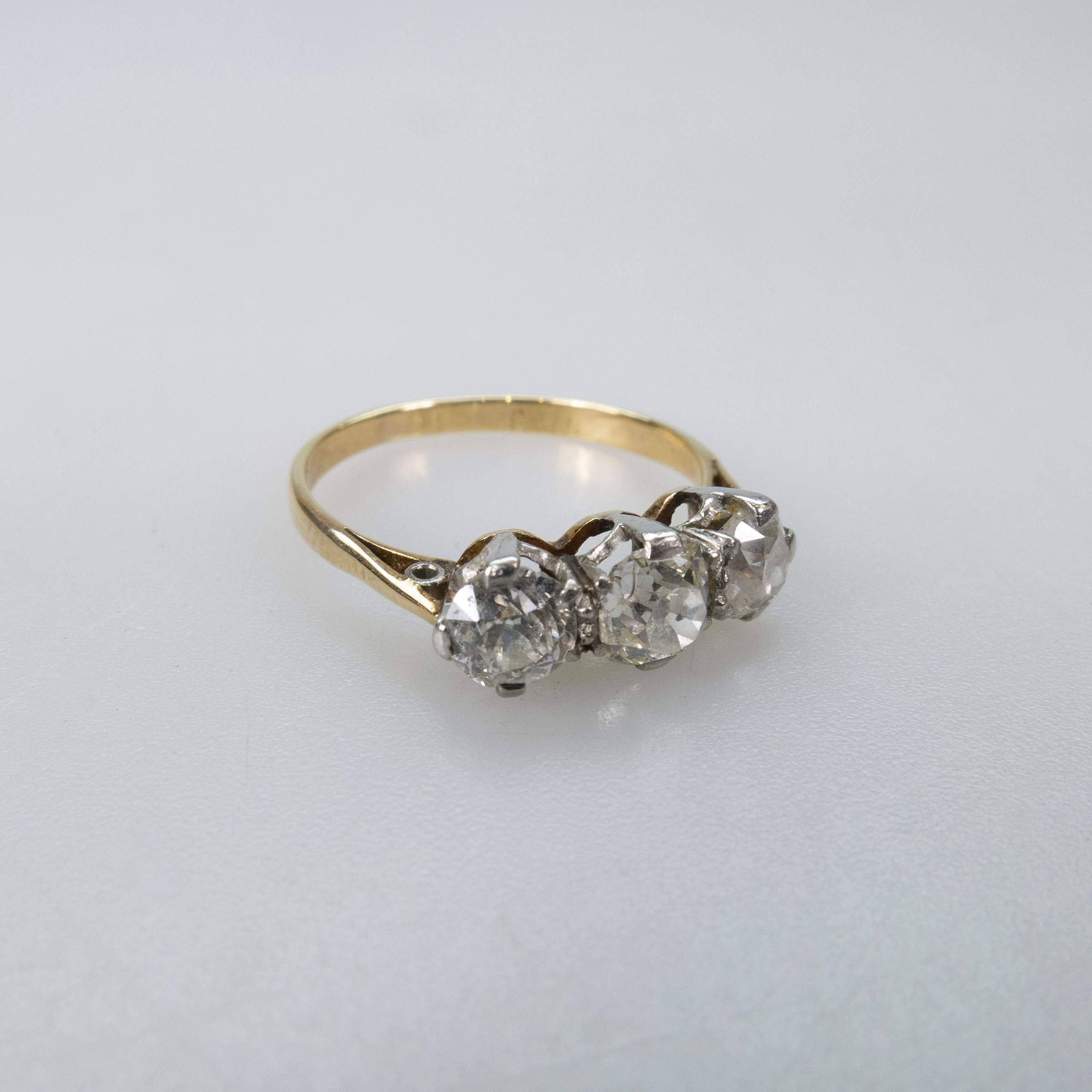 18k Yellow Gold And Platinum Ring