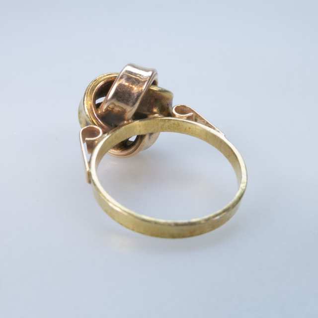 Hungarian 14k Yellow And Rose Gold Knot Ring