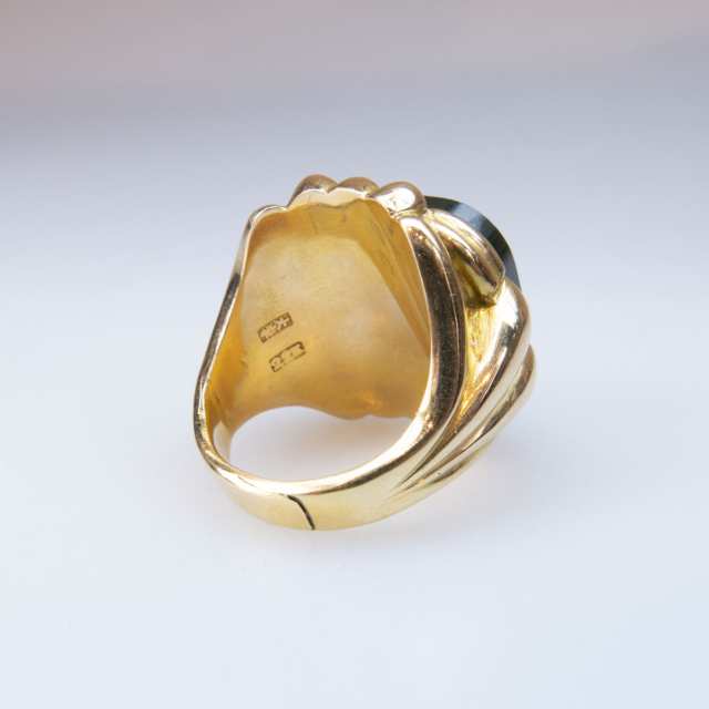 14k Yellow Gold Signet Ring
