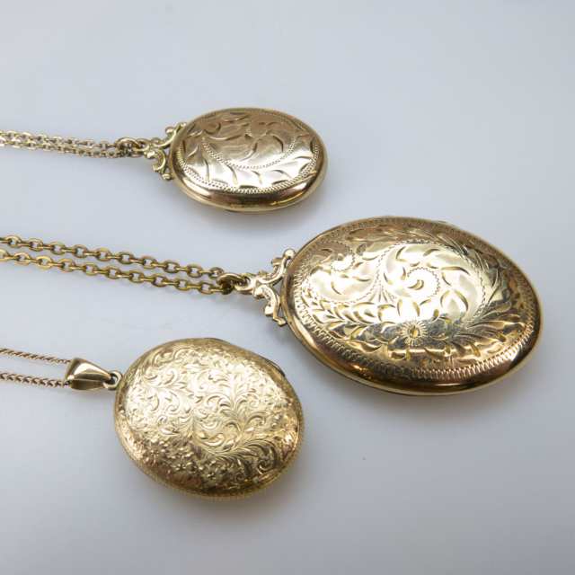 10k Yellow Gold Locket & Chain And A Quantity Of Gold-Filled Jewellery