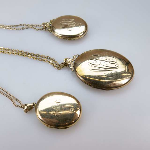 10k Yellow Gold Locket & Chain And A Quantity Of Gold-Filled Jewellery