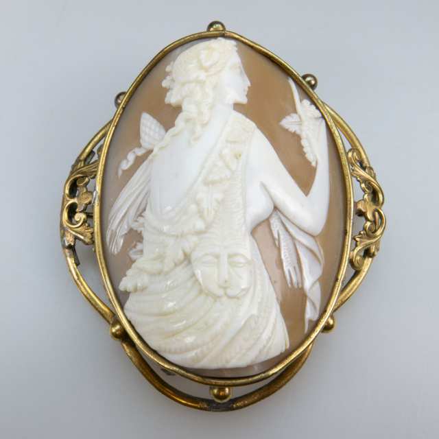 Large Carved Shell Cameo
