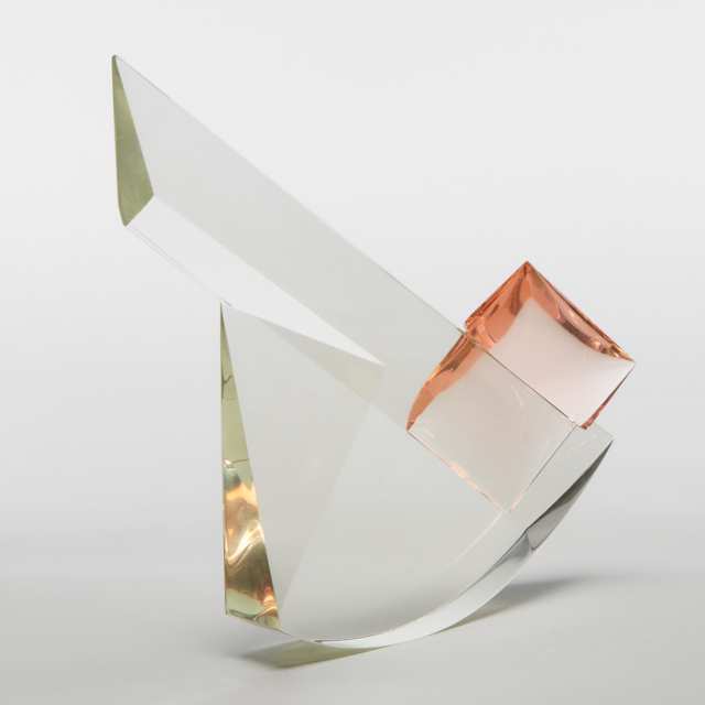 Attributed to Bretislav Novak Jr. (Czechoslovakian, b.1952), Glass Sculpture, 1980s