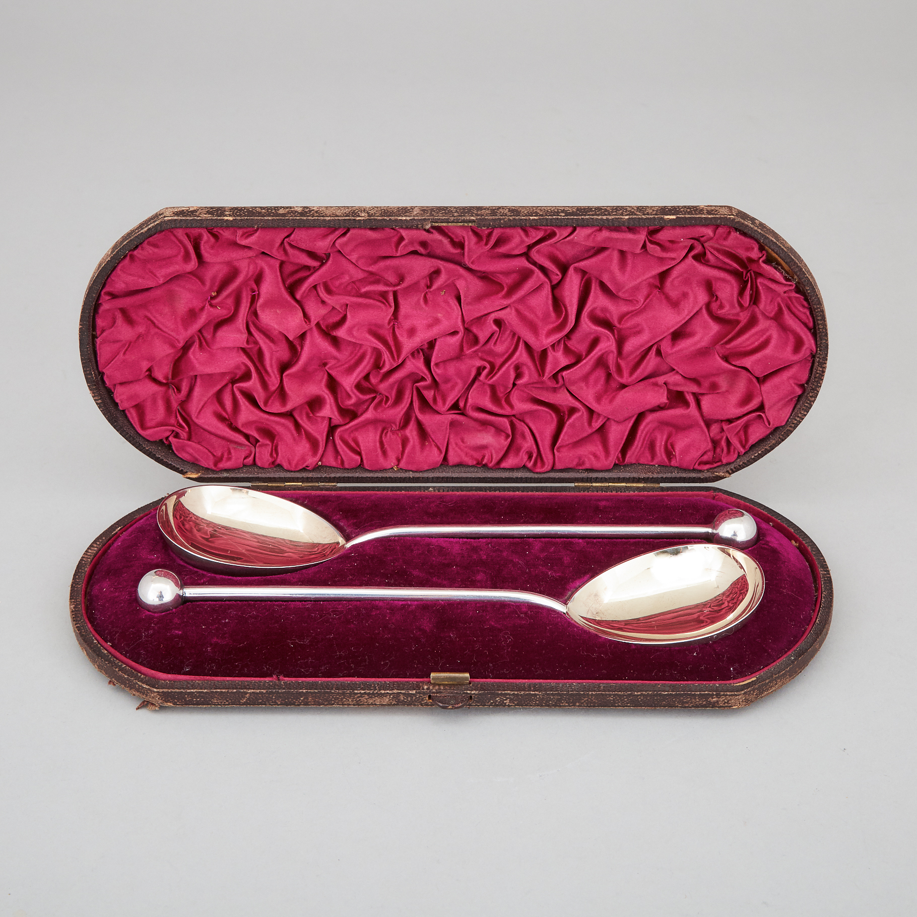 Pair of Victorian Silver Berry Spoons, James Dixon & Sons, Sheffield, 1886