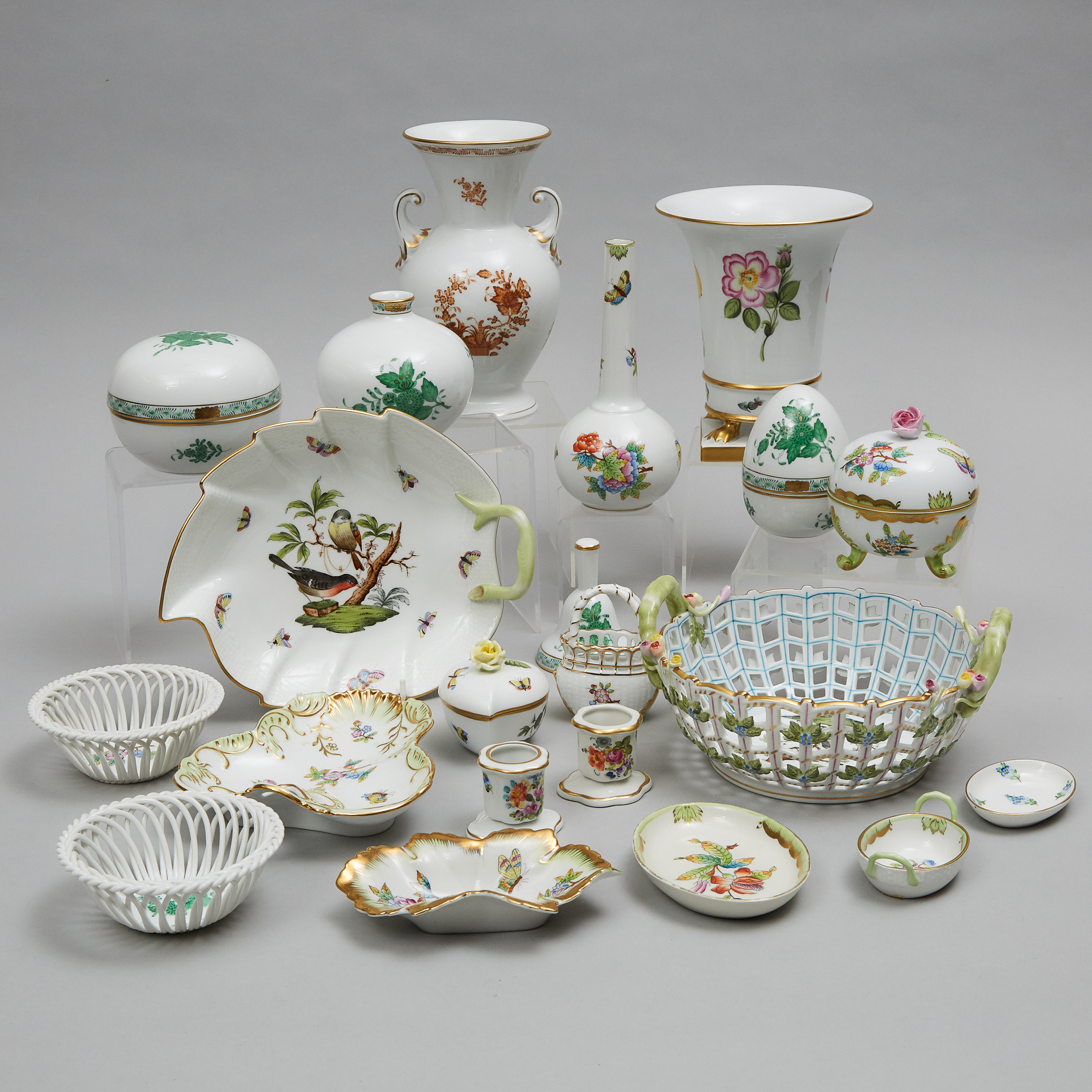 Group of Herend Porcelain, 20th century