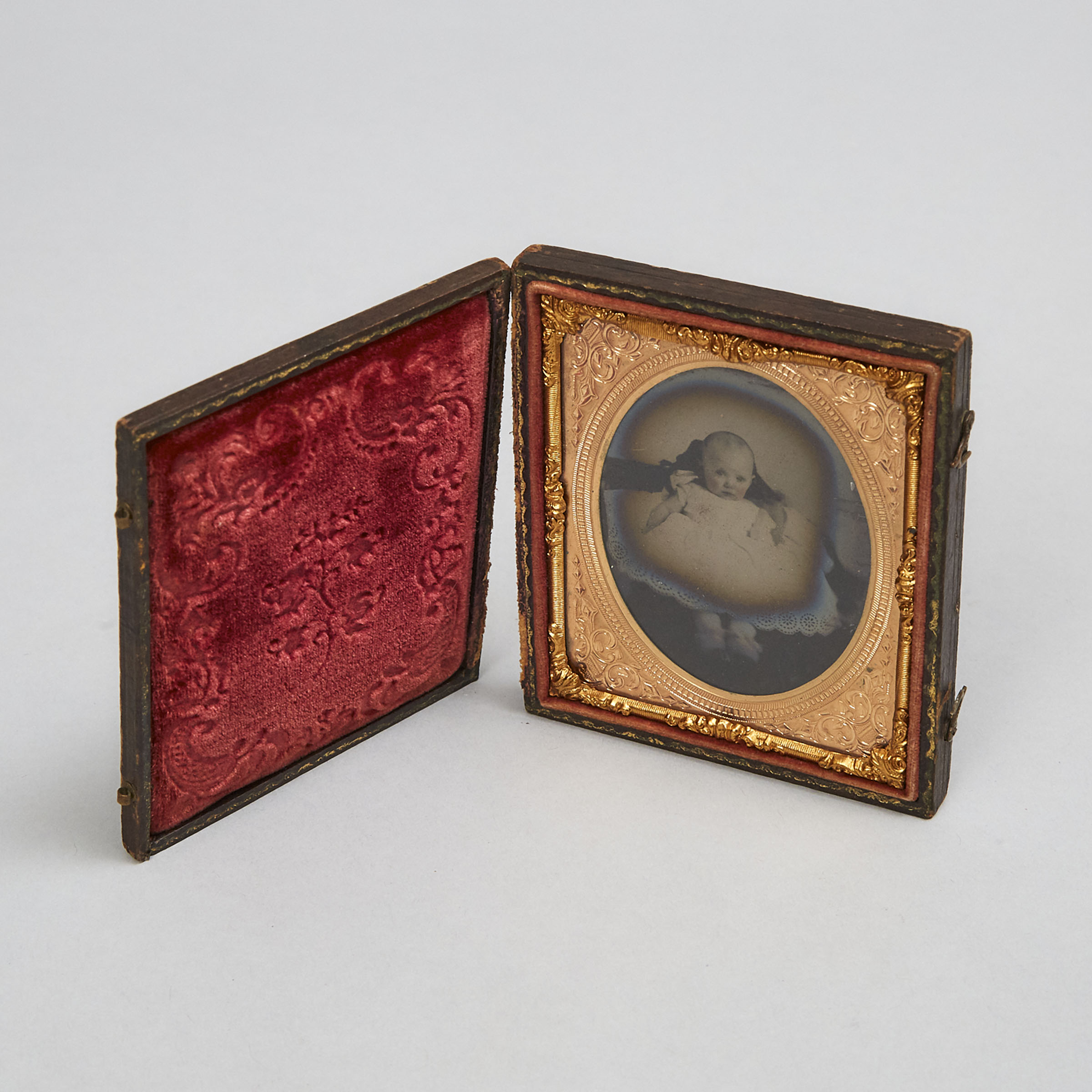 Six Cased Victorian Daguerreotype Portraits, mid 19th century