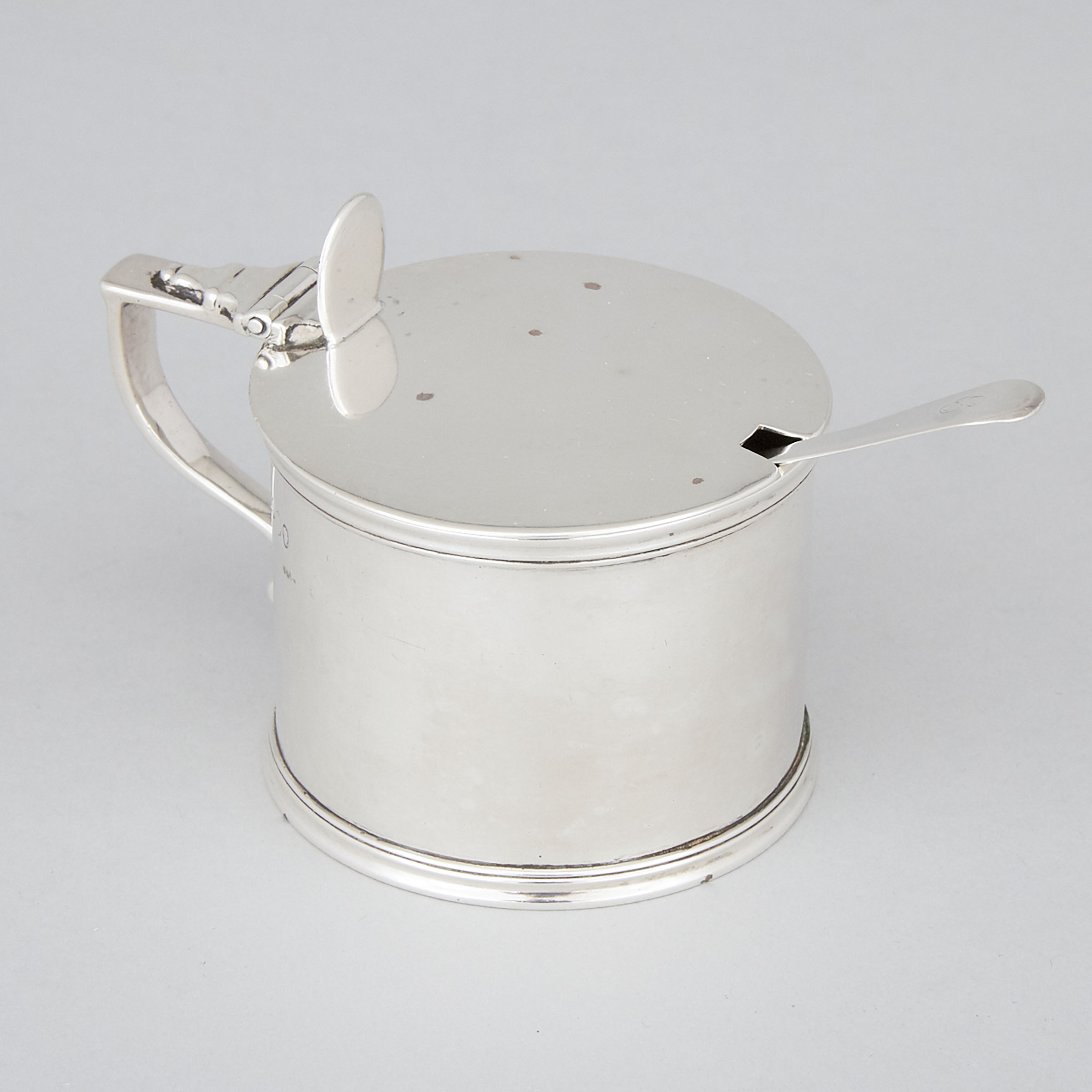 William IV Silver Drum Mustard Pot, Edward, Edward Jr., John & William Barnard, London, 1834