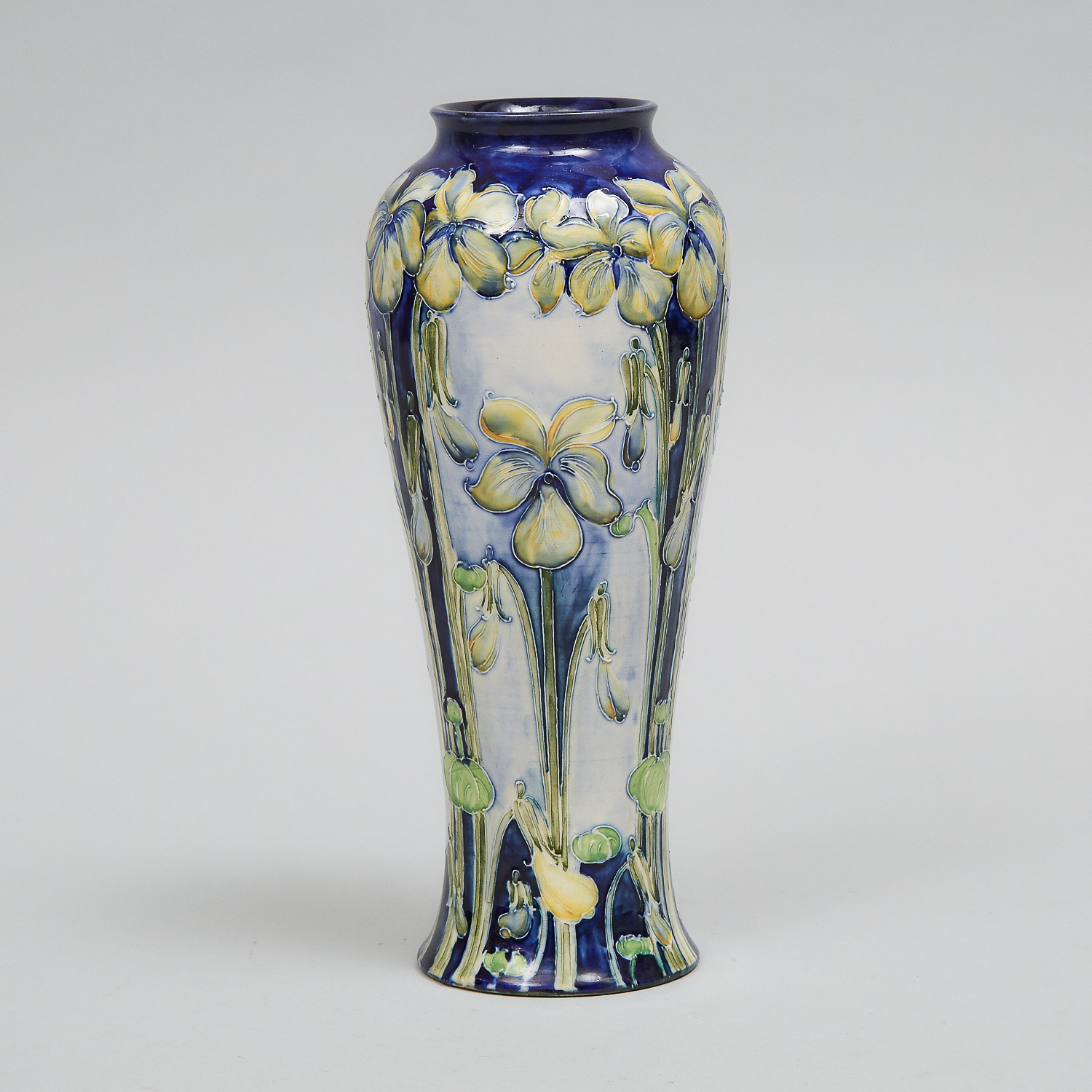 Macintyre Moorcroft Florian Violets Vase, c.1900