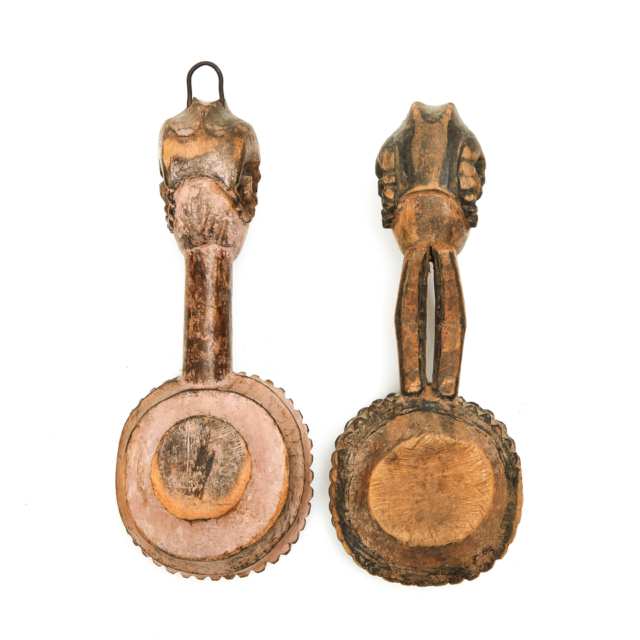 Two Igbo Figural Spoons, Nigeria, West Africa