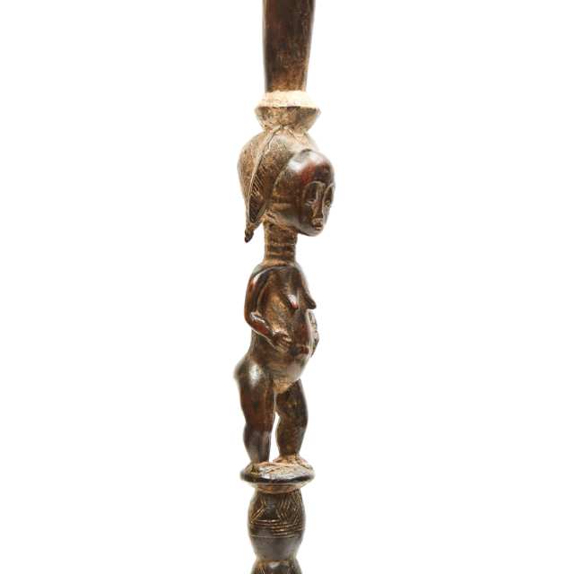 Baule Figural Staff, early to mid 20th century, Ivory Coast, West Africa