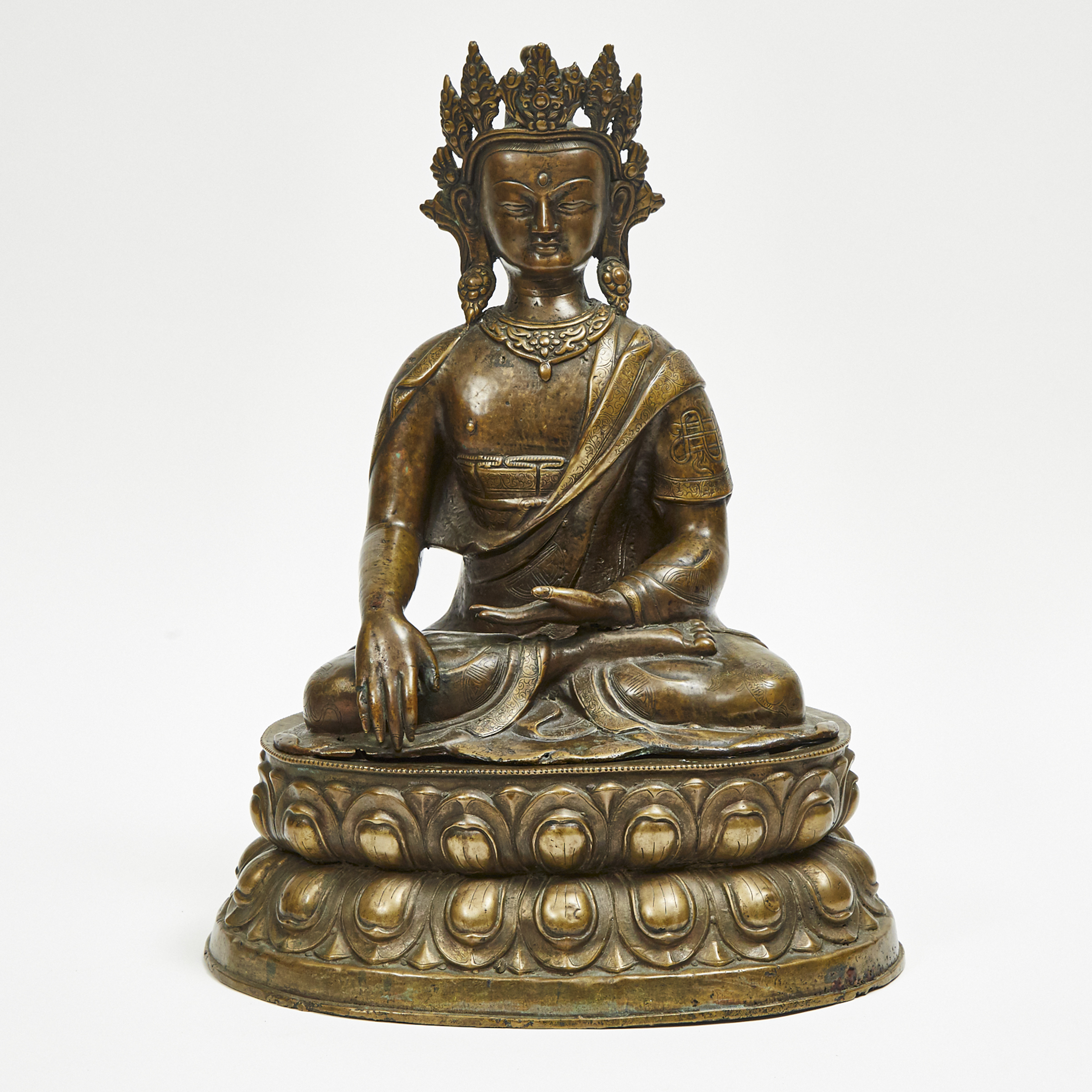 A Bronze Seated Figure of Buddha Akshobhya, Tibet