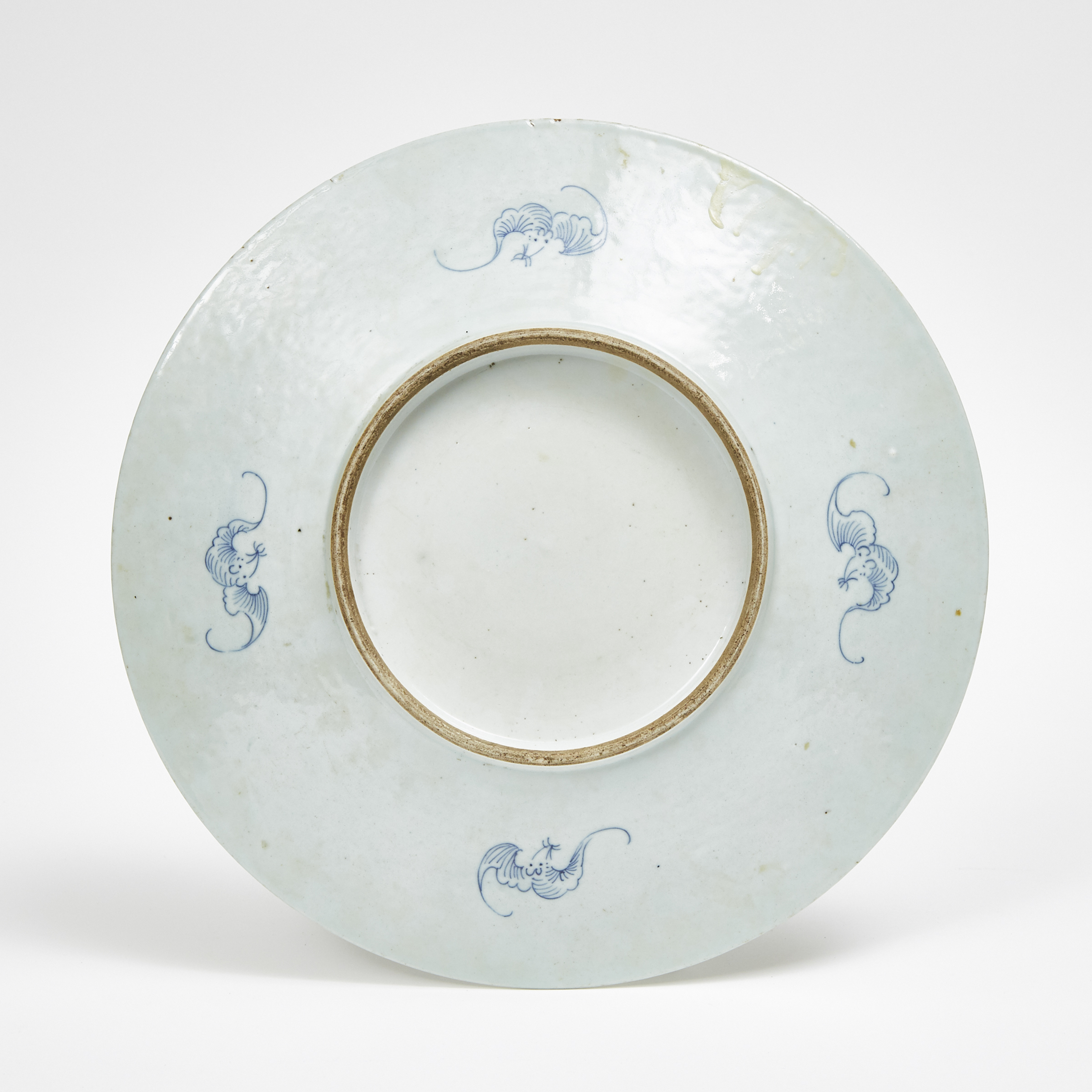 A Large Blue And White Charger, Late Qing Dynasty
