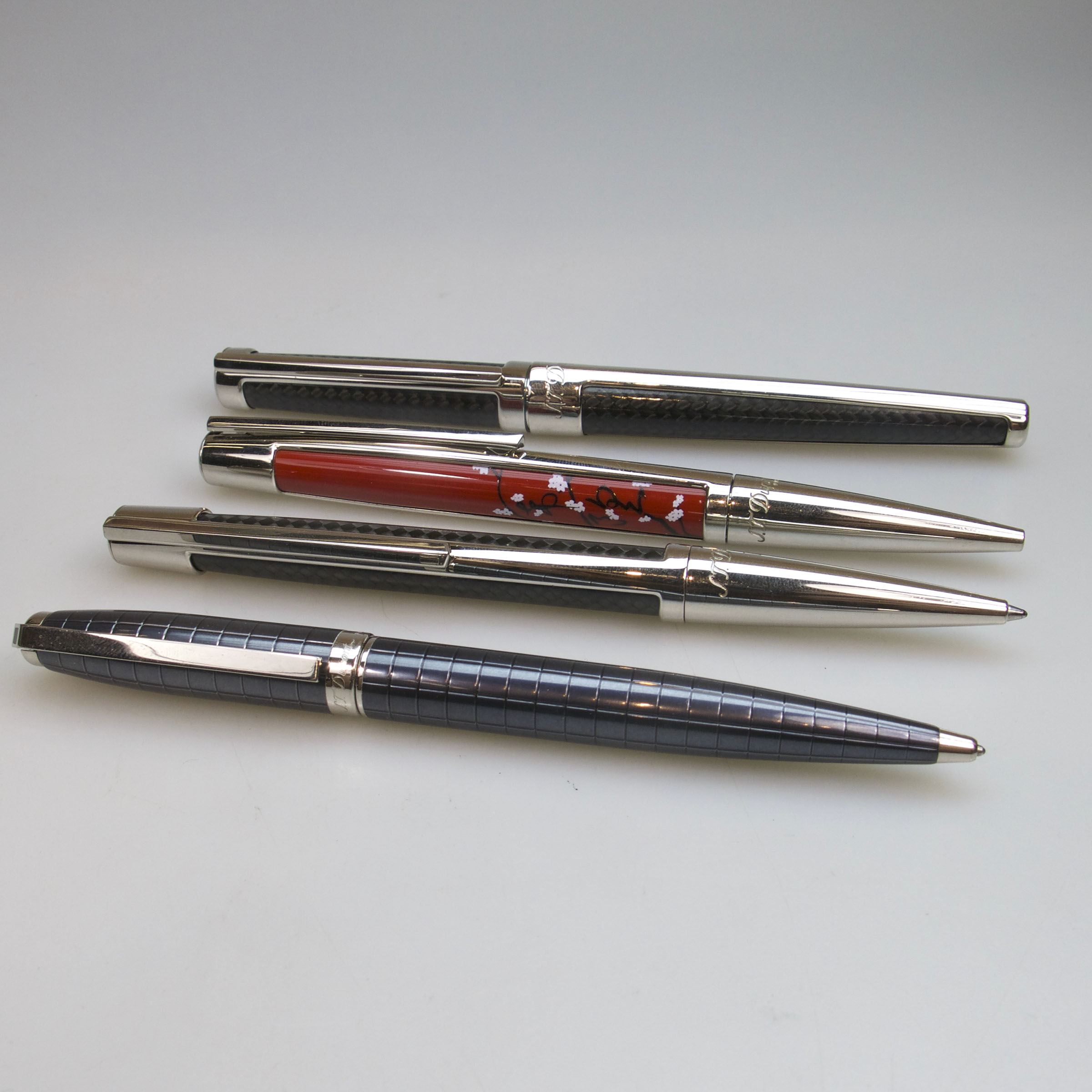 4 Various S.T. Dupont Pens