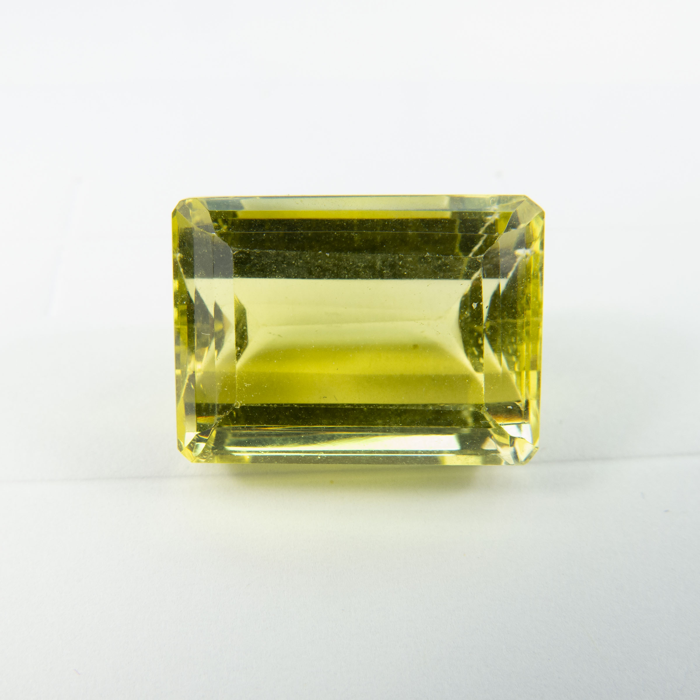 Large Emerald Cut 'Lemon" Citrine