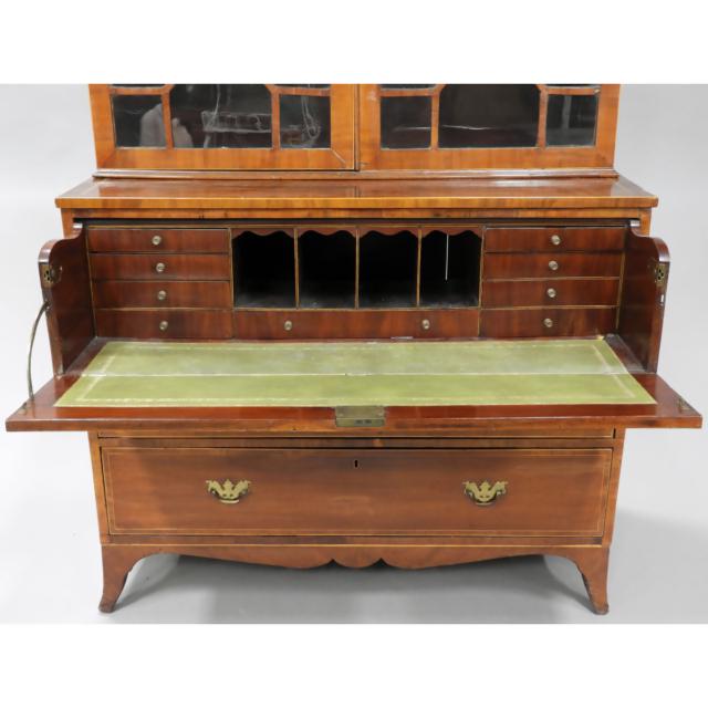 Regency Mahogany Secretaire Bookcase, early 19th century