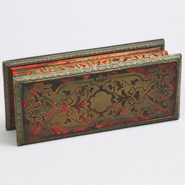 Small French Boulle Work Dresser Box, c.1860
