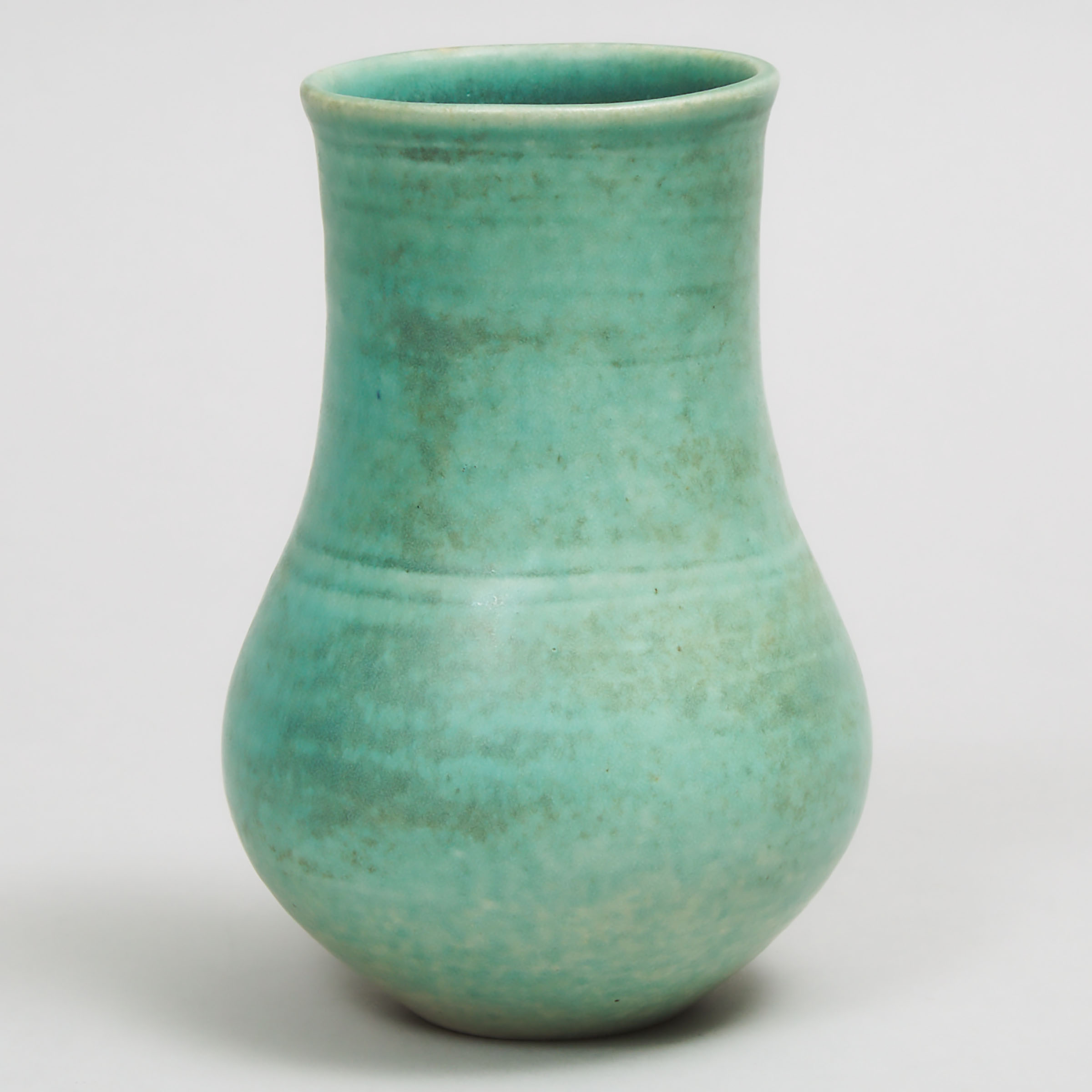 Deichmann Green Glazed Stoneware Vase, Kjeld & Erica Deichmann, mid-20th century