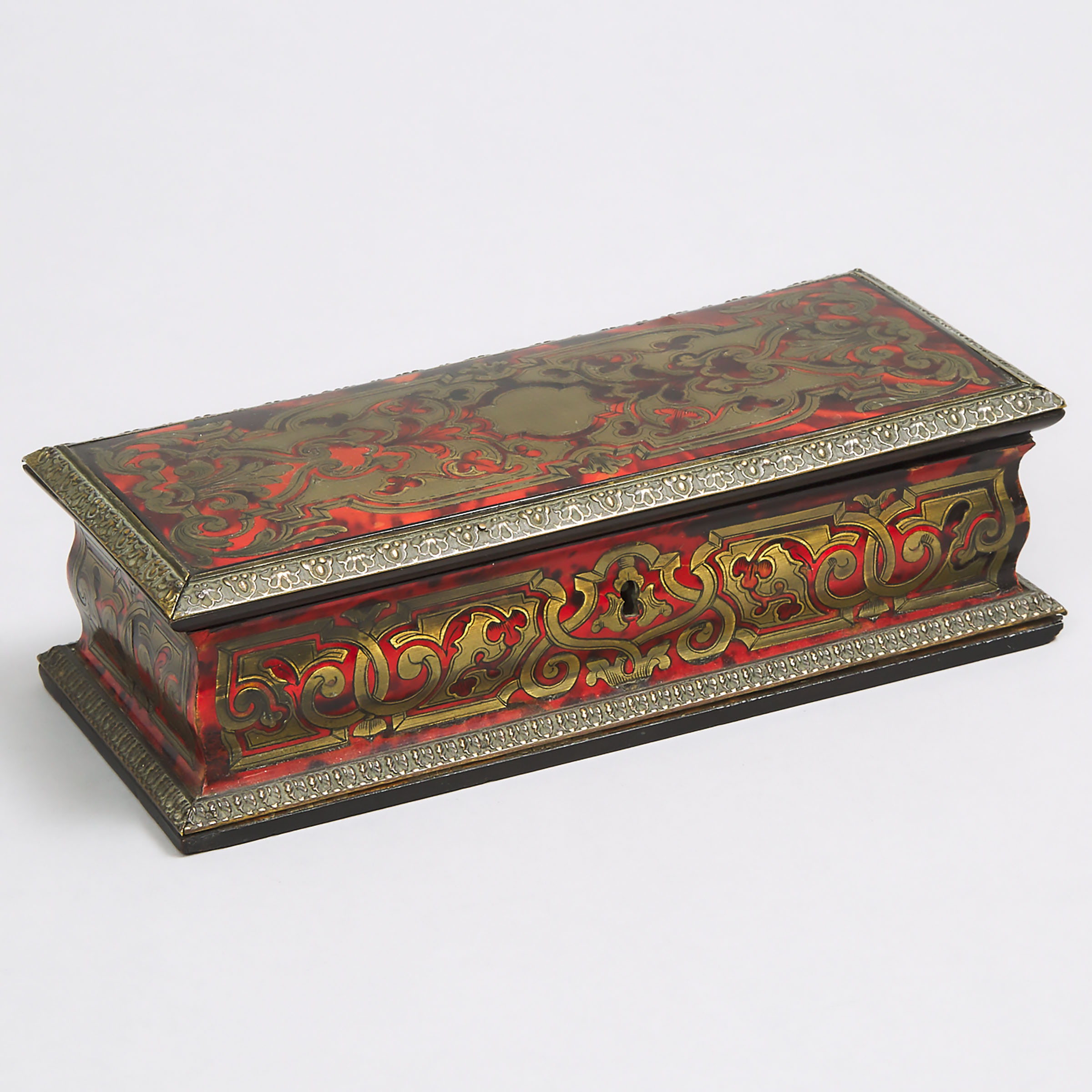 Small French Boulle Work Dresser Box, c.1860