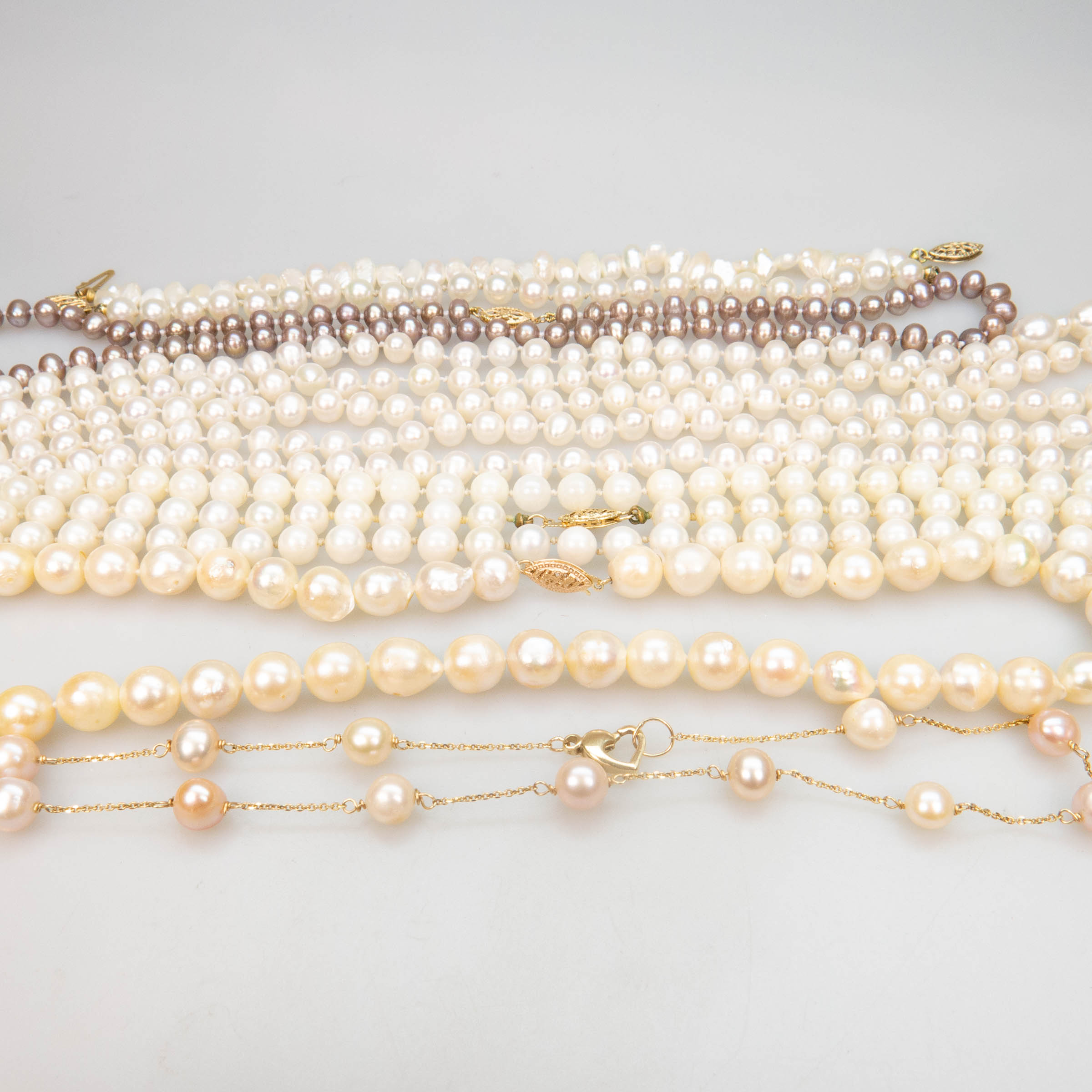 Quantity Of Cultured and Freshwater Pearl Necklaces and Bracelets