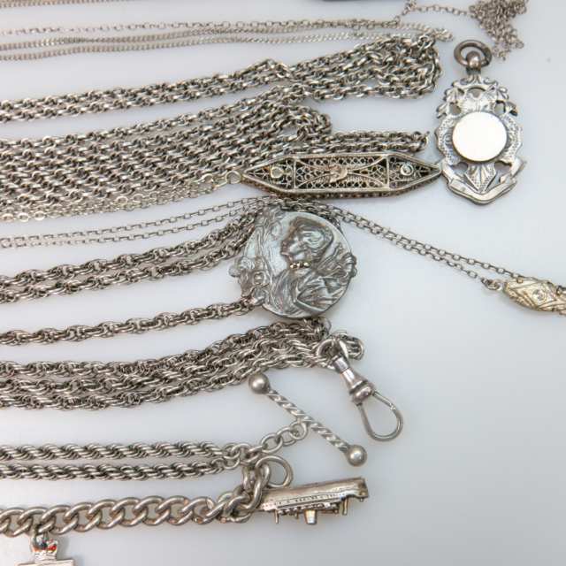 Quantity Of Various Silver Chains 