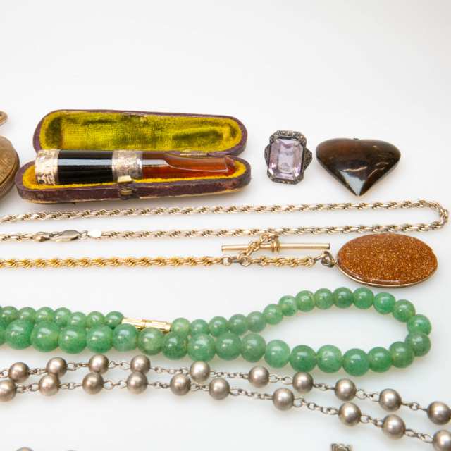 Small Quantity Of Silver And Gold-Filled Jewellery