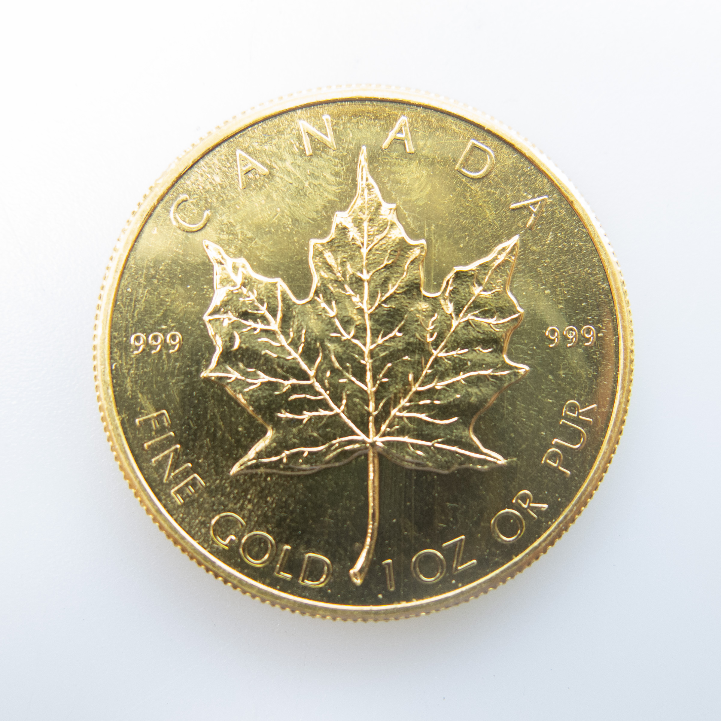 Canadian $50 One Ounce Maple Leaf Gold Coin