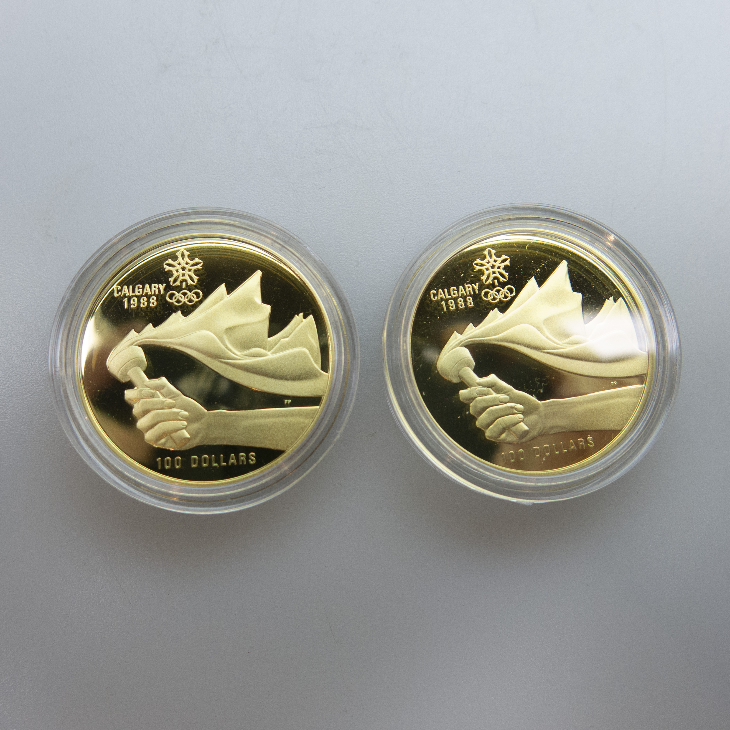 2 Canadian $100 Gold Coins