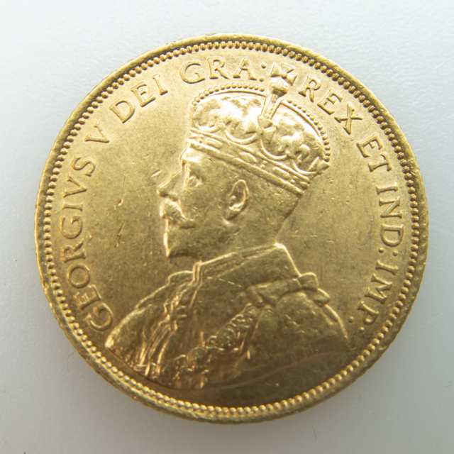 Canadian 1912 $5 Gold Coin