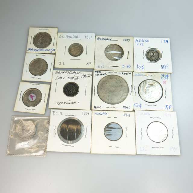 Small Quantity Of Coins, Silver Coins, and Silver Medallions
