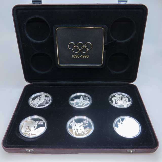 6 Various Coin And Olympic Coin Sets