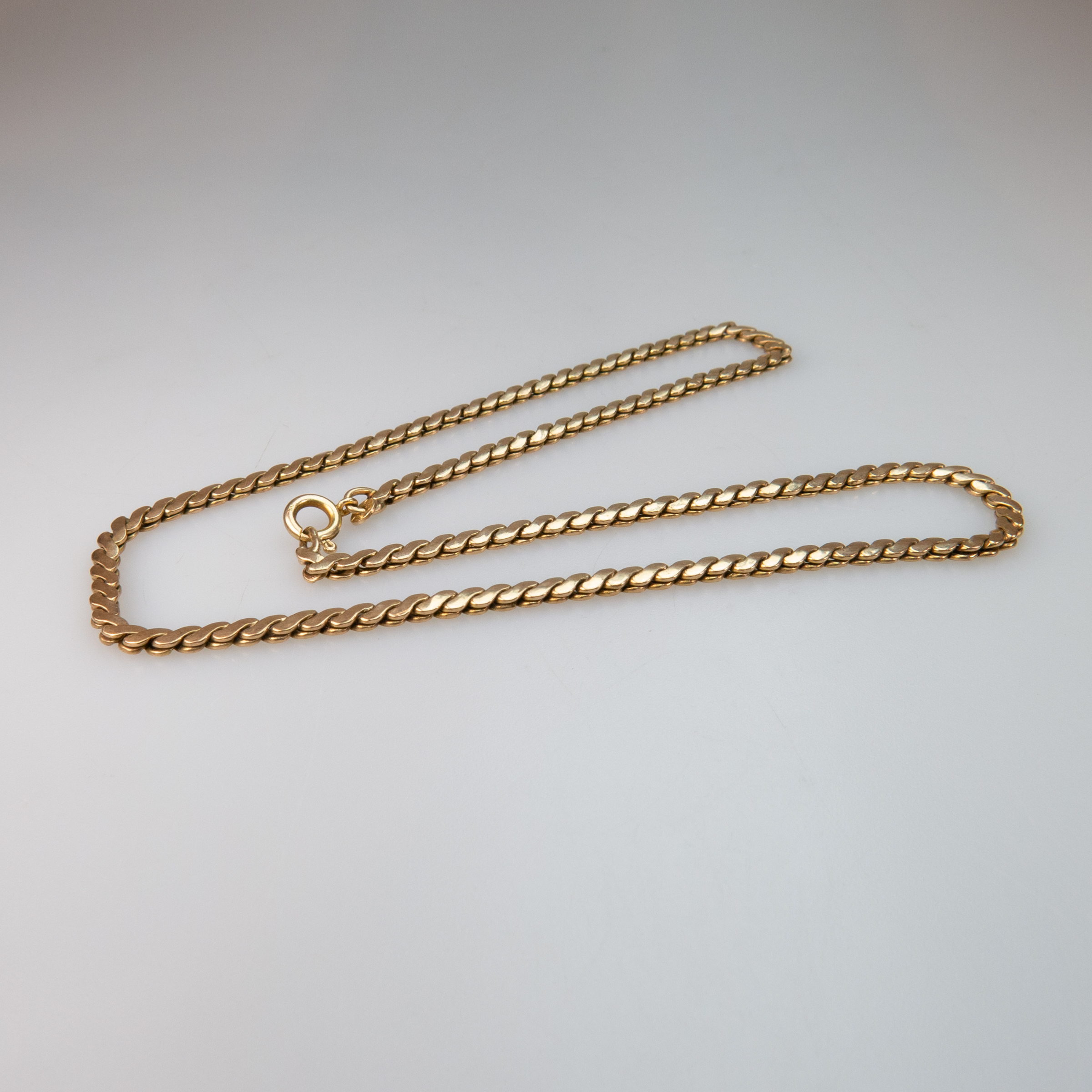 10k Yellow Gold Serpentine Link Chain