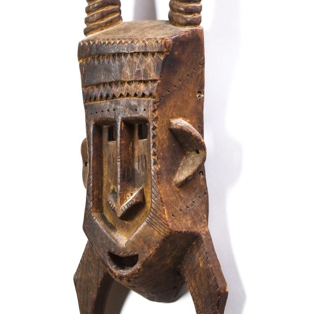 Senufo Mask, South Africa, mid to late 20th century