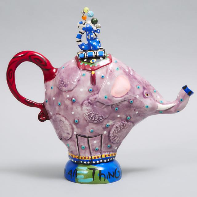 Dana Simson (American), 'Balance' Teapot, 78/100, 1999