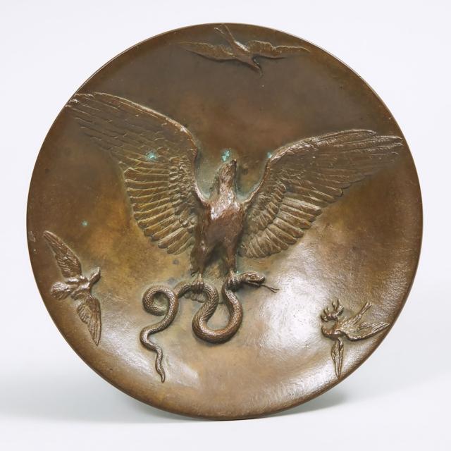 French Animalier Bronze Tazza, Christophe Fratin (1801-1864) 
